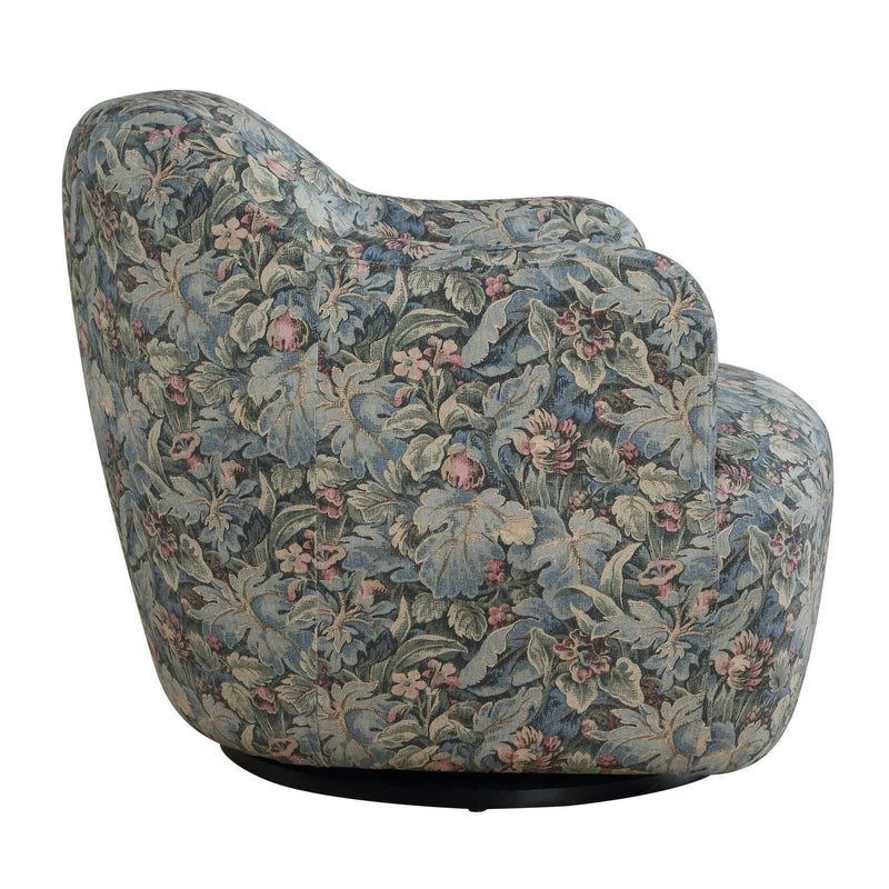 Ansel - Tapestry Swivel Chair - Green