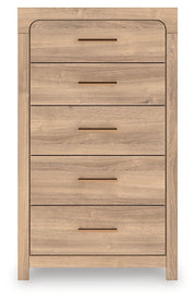 Kinlanni - Five Drawer Chest - Tan - R&R Furniture Gallery (Fountain Valley, CA)