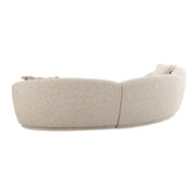 Marion - Textured Boucle Large Sectional - Two-Tone - R&R Furniture Gallery (Fountain Valley, CA)