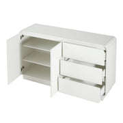 Sideboard, Wide Storage With 2 Doors And 3 Drawers - R&R Furniture Gallery (Fountain Valley, CA)