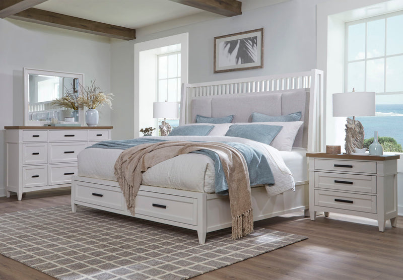 Americana Modern Bedroom - 9 Drawer Dresser - Cotton - R&R Furniture Gallery (Fountain Valley, CA)