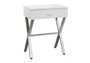 Accent Side X Table, Storage Drawer, Contemporary & Modern - R&R Furniture Gallery (Fountain Valley, CA)