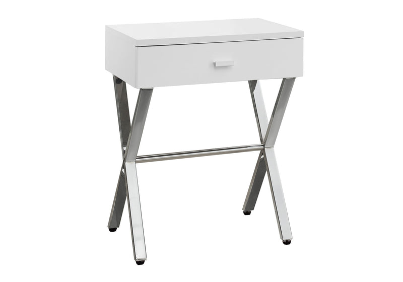 Accent Side X Table, Storage Drawer, Contemporary & Modern - R&R Furniture Gallery (Fountain Valley, CA)