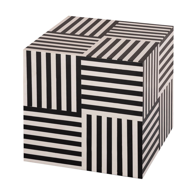 Cube - Side Table - Black - R&R Furniture Gallery (Fountain Valley, CA)
