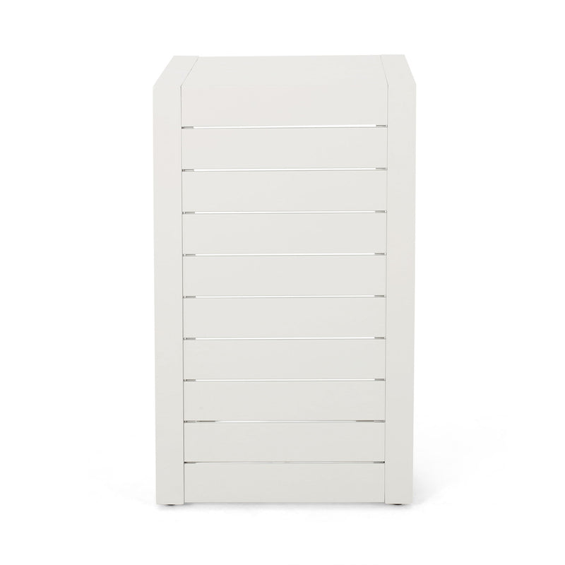 Aluminum Outdoor C - Shaped Side Table For Patio - R&R Furniture Gallery (Fountain Valley, CA)