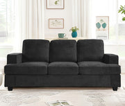 Modern Sofa, Comfortable 3 Seater Couch With Deep Seating, Loose Back Cushions, Wide Arms - R&R Furniture Gallery (Fountain Valley, CA)