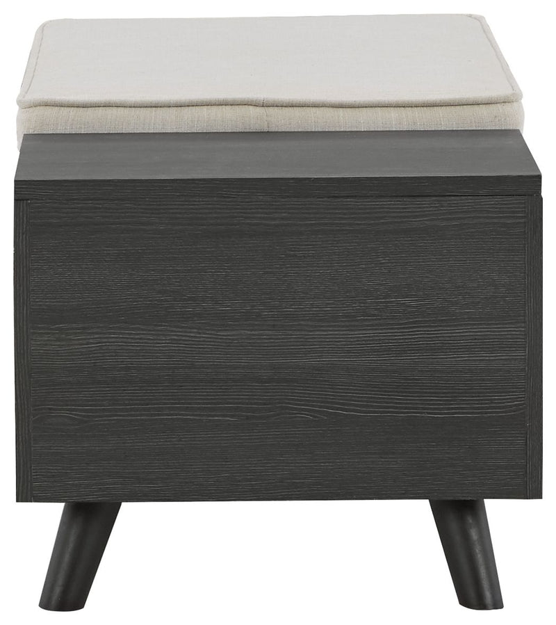 Yarlow - Storage Bench - Dark Gray - R&R Furniture Gallery (Fountain Valley, CA)