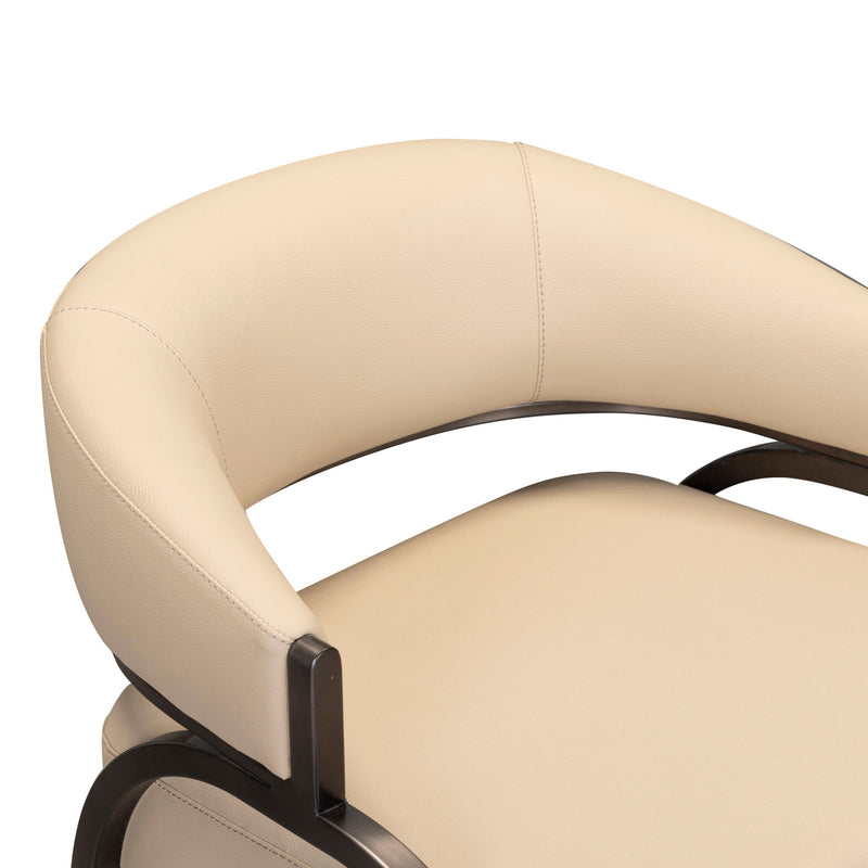 Tatum - Performance Vegan Leather Counter Stool - Taupe - R&R Furniture Gallery (Fountain Valley, CA)