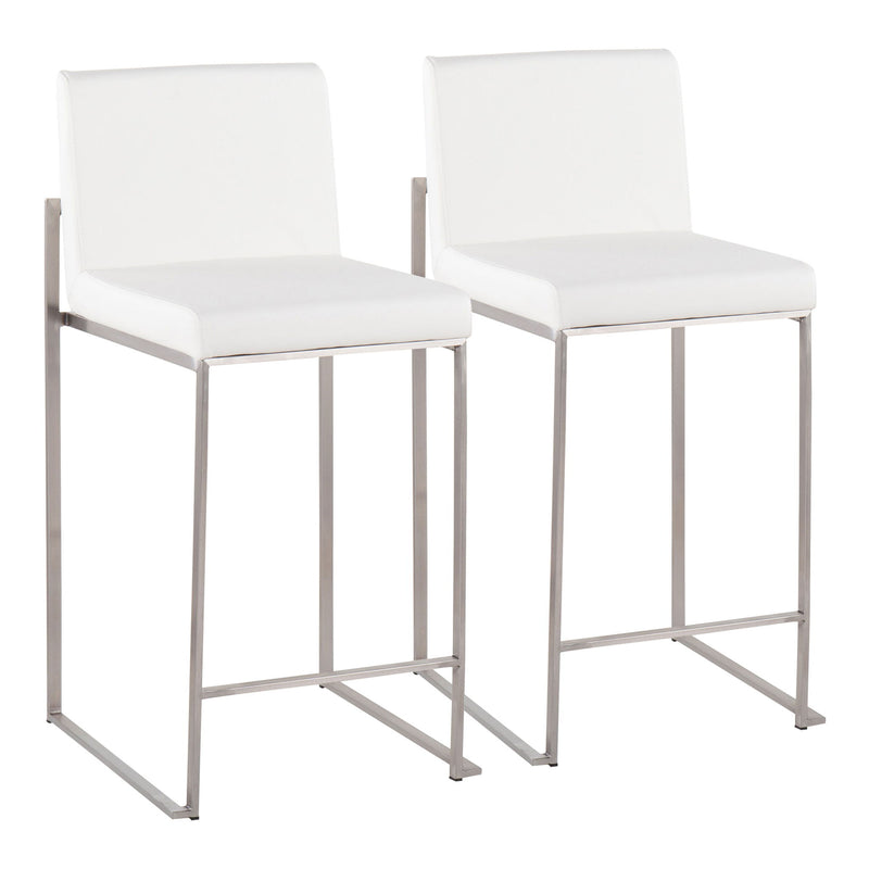 Lumi Source Fuji contemporary high back counter stool with functional design, featuring sleek modern style and sturdy build.