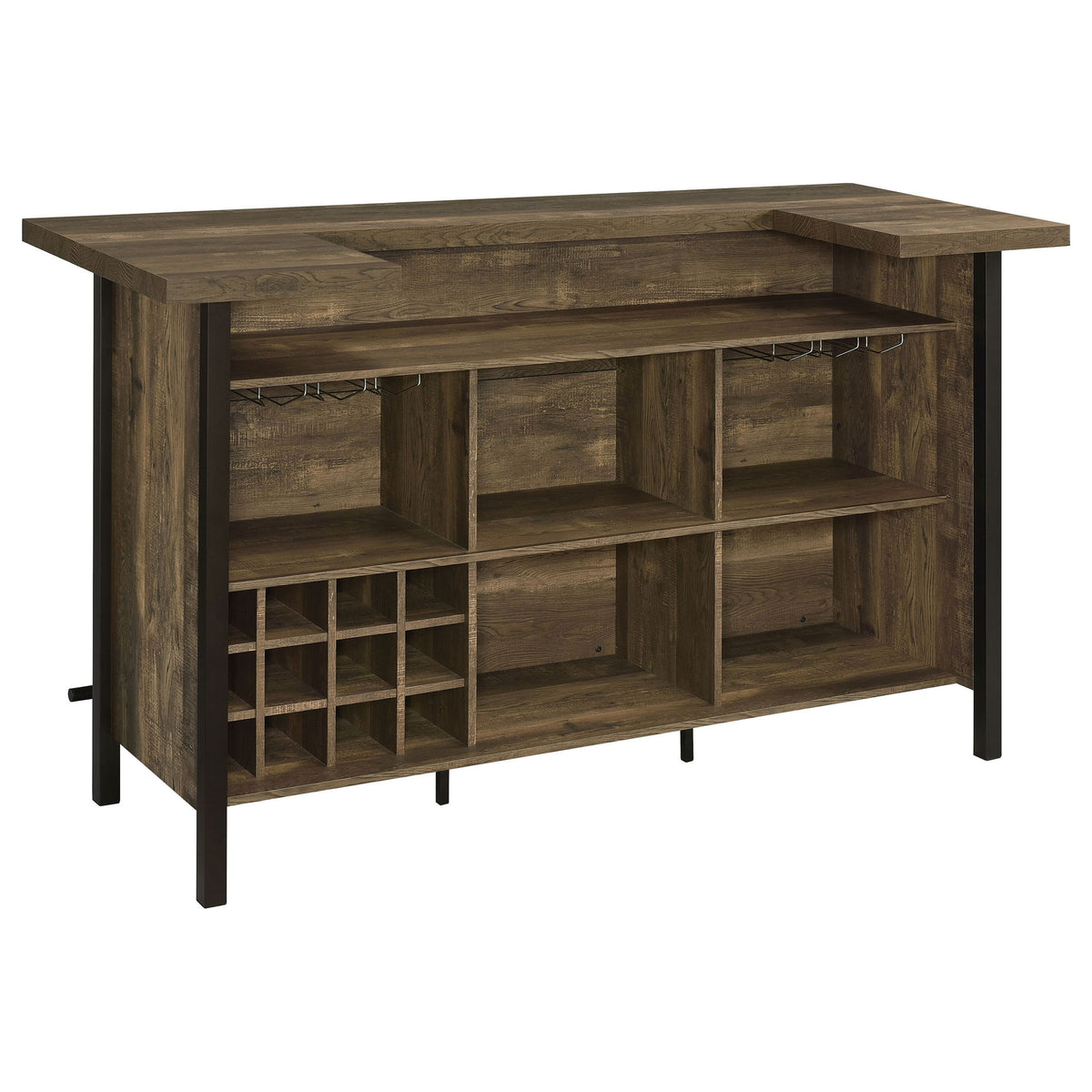 Lampton - Freestanding Home Bar - Oak