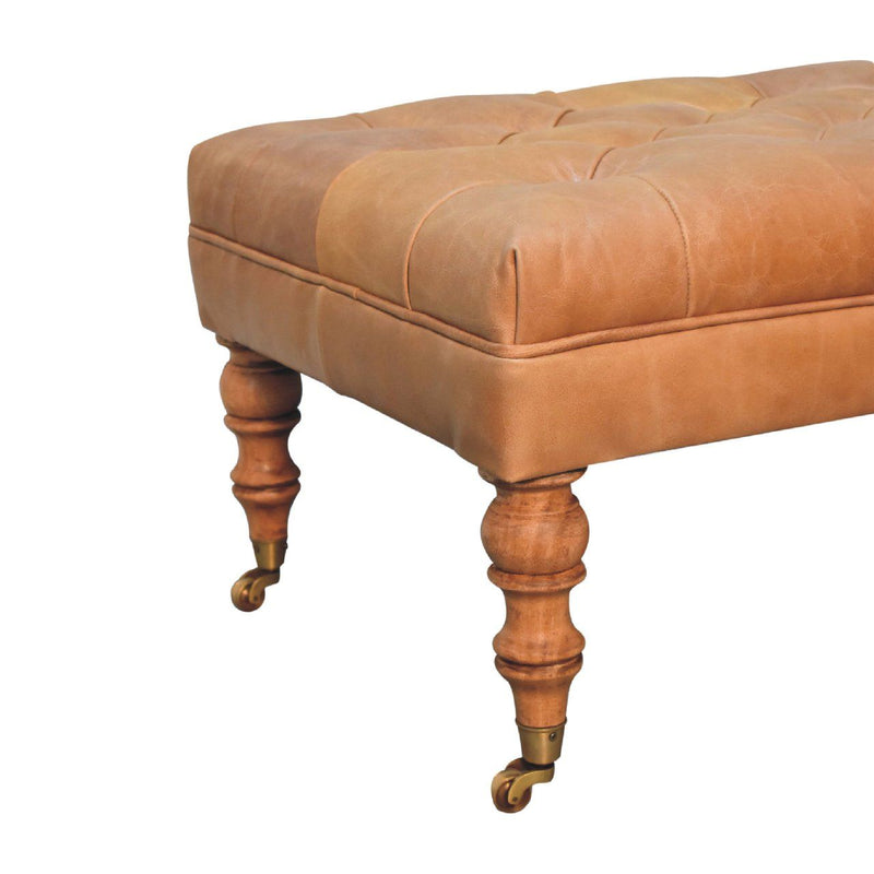 Buffalo - Ottoman With Castor Legs - R&R Furniture Gallery (Fountain Valley, CA)