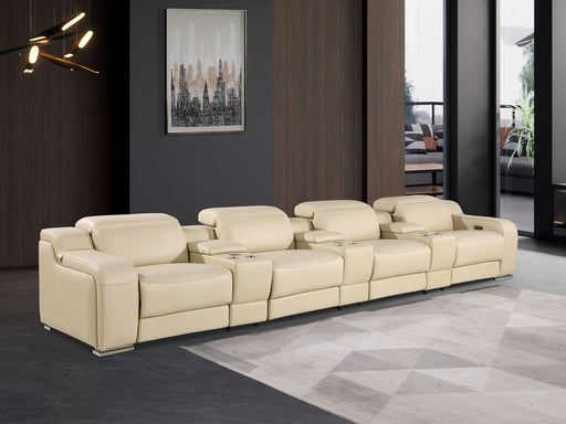 1116 - 7-Piece Modular Power Reclining Sofa In With 4 Power Recliners & Power Headrests - R&R Furniture Gallery (Fountain Valley, CA)