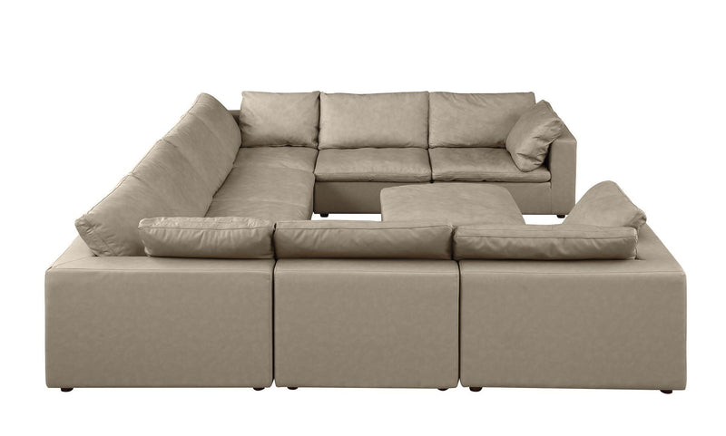 1100 - 9-Piece U-Shaped Sectional In Top-Grain Italian Leather
