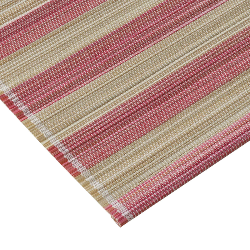 Set of four TOV Furniture Jora bamboo placemats, natural woven table protectors with a stylish, eco-friendly design.