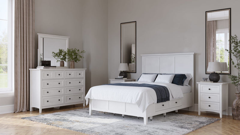 Grace Wall or Dresser Mirror in Snowfall White