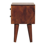 Mini Modern Bedside Table - Chestnut - R&R Furniture Gallery (Fountain Valley, CA)