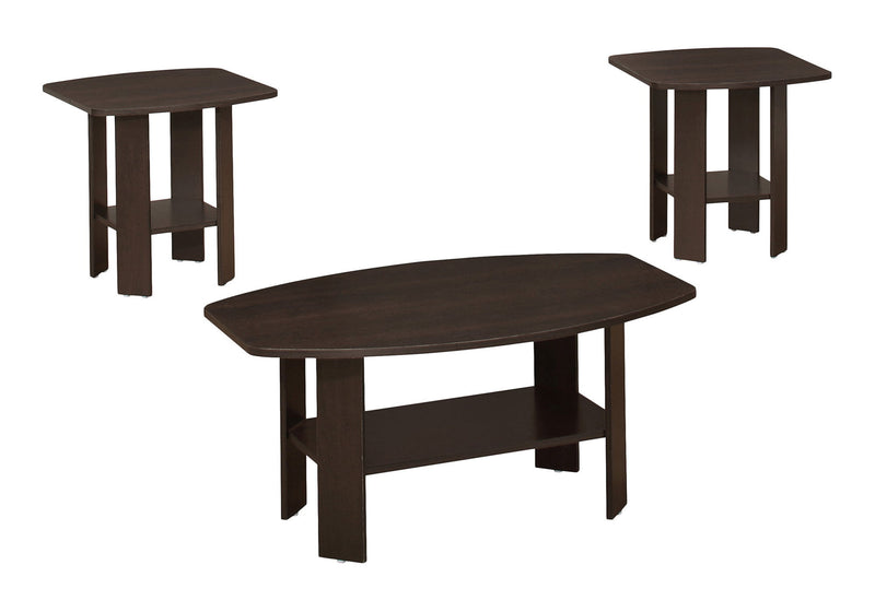 Table Set: Coffee, End, Side, Accent, Living Room, Transitional (Set of 3) - Espresso - R&R Furniture Gallery (Fountain Valley, CA)