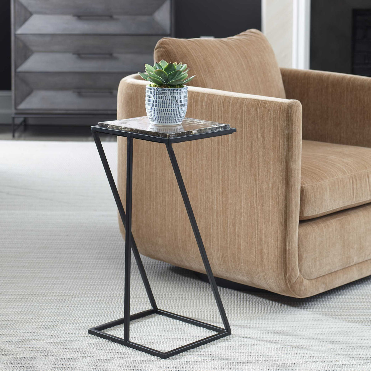 24.5" Accent Table - Gold
