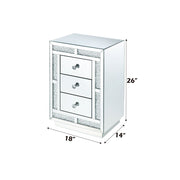 Mallika - Accent Table - Mirrored & Faux Crystals - R&R Furniture Gallery (Fountain Valley, CA)