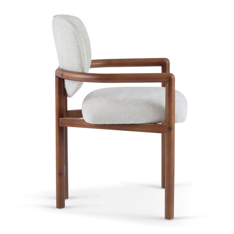 Upholstered Arm Dining Chairs (Set of 2) - R&R Furniture Gallery (Fountain Valley, CA)