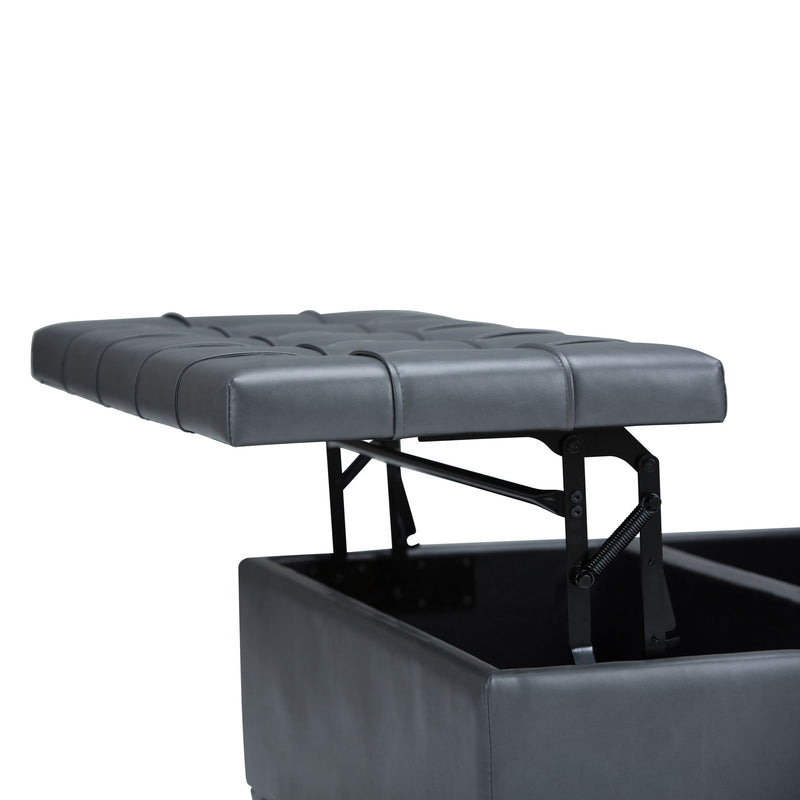 Harrison - Upholstered Coffee Table Storage Ottoman - R&R Furniture Gallery (Fountain Valley, CA)