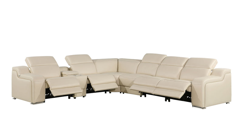 1116 - Power Reclining Italian Leather Sectional - R&R Furniture Gallery (Fountain Valley, CA)