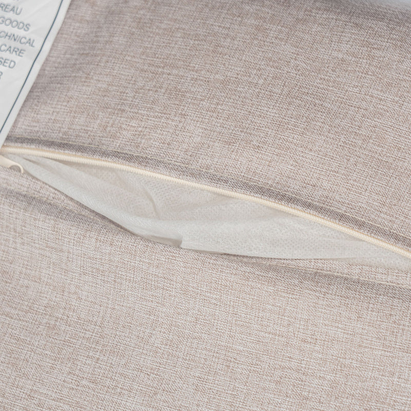 Outdoor 4 Pieces Acacia Sectional Patio Sofa Set - Light Gray / Teak - R&R Furniture Gallery (Fountain Valley, CA)