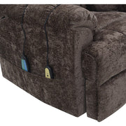 Pacay - Power Recliner With Lift & Heating & Massage - Brown Chenille - R&R Furniture Gallery (Fountain Valley, CA)