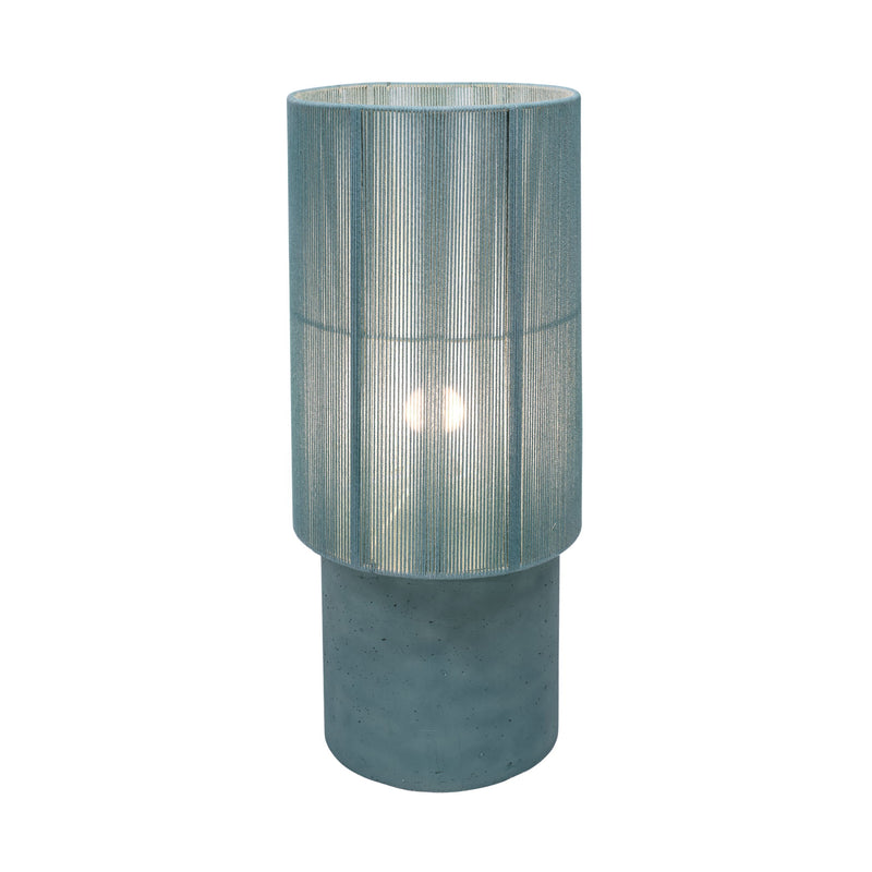 TOV Furniture Mondada concrete floor lamp with a sleek, modern design, featuring a cylindrical concrete base and tall slender stand.