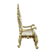 Desiderius - Arm Chair (Set of 2) - Antique Gold & Hand-Painted Brown - R&R Furniture Gallery (Fountain Valley, CA)