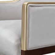 Houston - Dining Arm Chair - Porcini / Walnut - R&R Furniture Gallery (Fountain Valley, CA)
