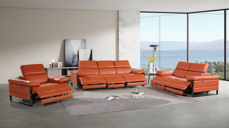 1246 - Modular Power Triple Reclining Sofa, Loveseat, And Chair Set With Power Headrests