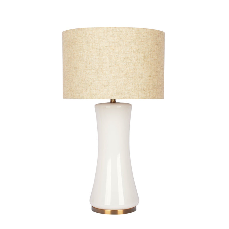 Cascade - Lamp Base Table Lamp - Beige / Gold / White - R&R Furniture Gallery (Fountain Valley, CA)