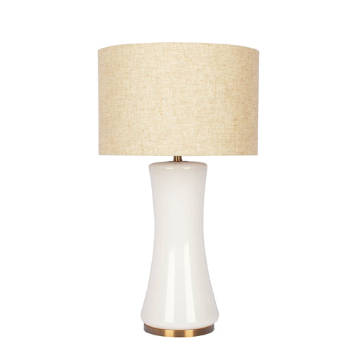 Cascade - Lamp Base Table Lamp - Beige / Gold / White - R&R Furniture Gallery (Fountain Valley, CA)