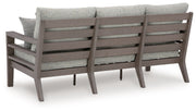 Hillside Barn - Sofa With Cushion - Gray / Brown - R&R Furniture Gallery (Fountain Valley, CA)