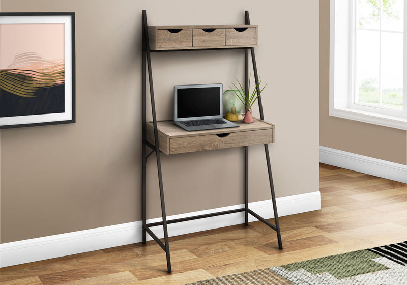 Computer Desk For Home Office, Laptop, Leaning, Storage Drawers, Contemporary & Modern - R&R Furniture Gallery (Fountain Valley, CA)