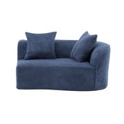 Noble House elegant curved sectional sofa with full foam cushions, stationary design and plush comfort for modern living room.