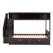 Bunk Bed With Shelfs, Storage Staircase And 2 Drawers - R&R Furniture Gallery (Fountain Valley, CA)
