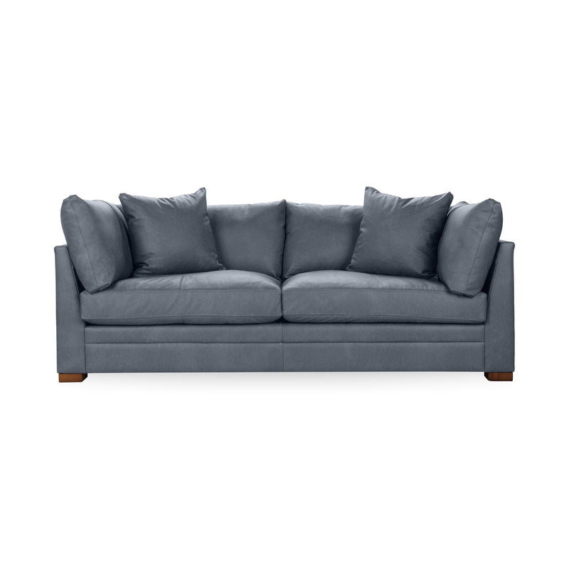 Classic Home Audrey stationary sofa with plush fabric upholstery and elegant design, perfect for living room seating.