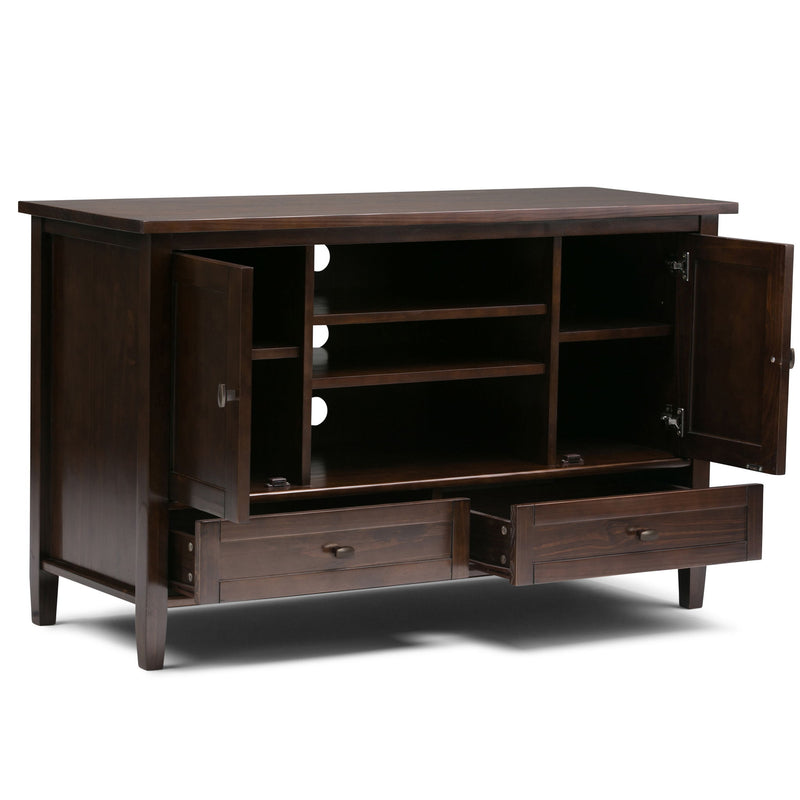 Warm Shaker - TV Media Stand Handcrafted - R&R Furniture Gallery (Fountain Valley, CA)