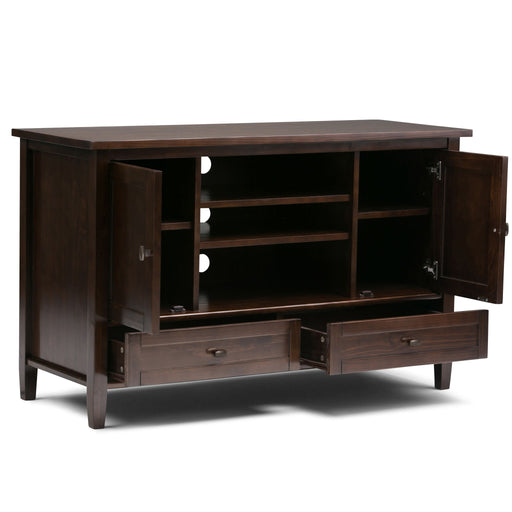 Warm Shaker - TV Media Stand Handcrafted - R&R Furniture Gallery (Fountain Valley, CA)