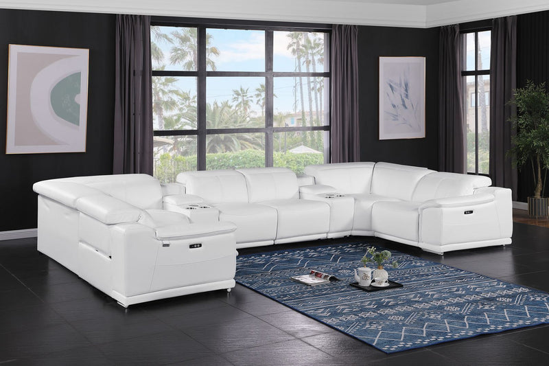 9762 - 8-Piece U-Shaped Sectional Sofa With 4 Power Recliner - R&R Furniture Gallery (Fountain Valley, CA)