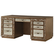 Orianne - Executive Writing Desk - Antique Gold - R&R Furniture Gallery (Fountain Valley, CA)