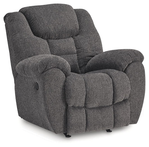 Foreside - Rocker Recliner - Charcoal - R&R Furniture Gallery (Fountain Valley, CA)