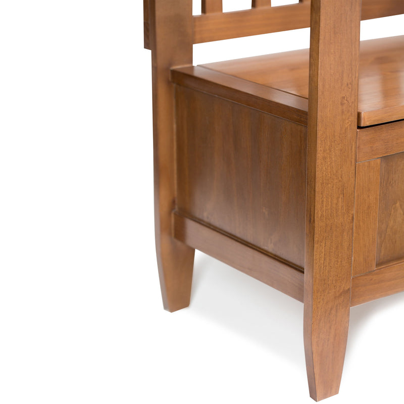 Brooklyn - Entryway Storage Bench - Medium Saddle Brown - R&R Furniture Gallery (Fountain Valley, CA)
