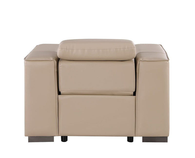 1208 - Leather Power Reclining Chair With Power Headrest