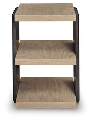 Rylandyn - Rectangular End Table - Black / Light Brown - R&R Furniture Gallery (Fountain Valley, CA)