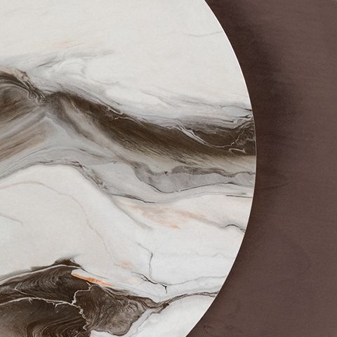 Jazmore - Nesting Cocktail Tables (Set of 2) - Brown / Brass Finish - R&R Furniture Gallery (Fountain Valley, CA)