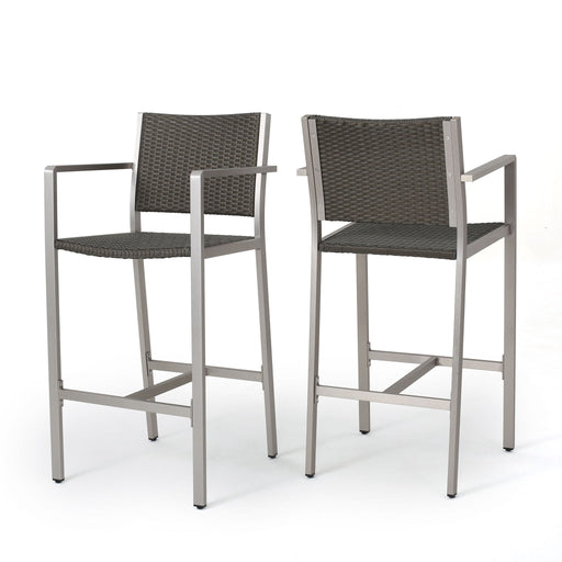 Outdoor Rust Proof Aluminum Barstools (Set of 2) - R&R Furniture Gallery (Fountain Valley, CA)