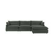 Classic Home Caplan modular sectional in a modern stationary sectional with plush fabric and sleek design.